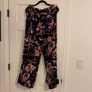 Floral Women's 2 Piece Jumpsuit